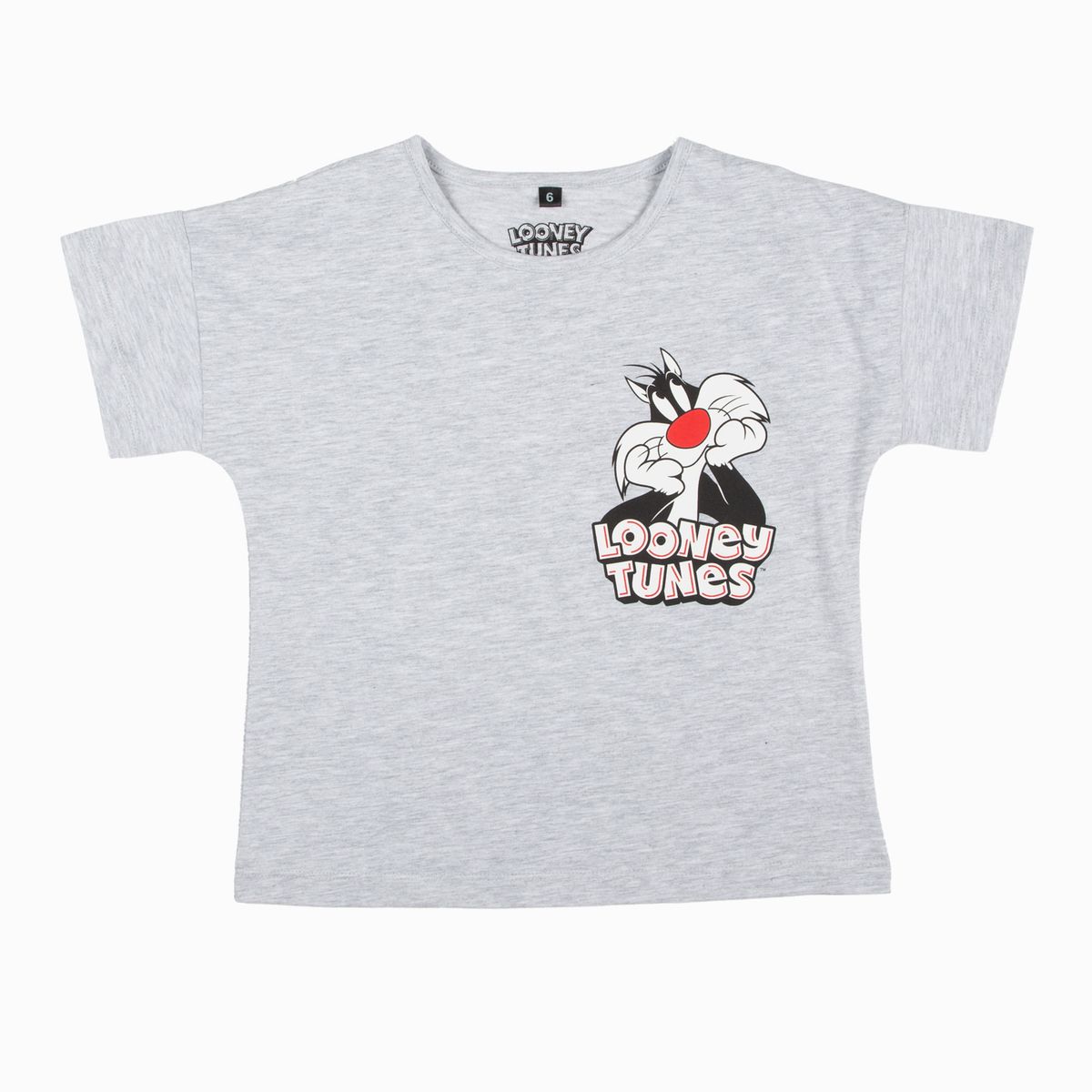 WARNER BROS - Pack Poleras Niña Silvestre Blanco Looney Tunes