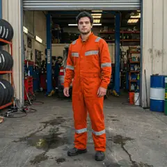 T WORLD - Overol Reflectante Gabardina Hombre Alta Visibilidad Trabajo