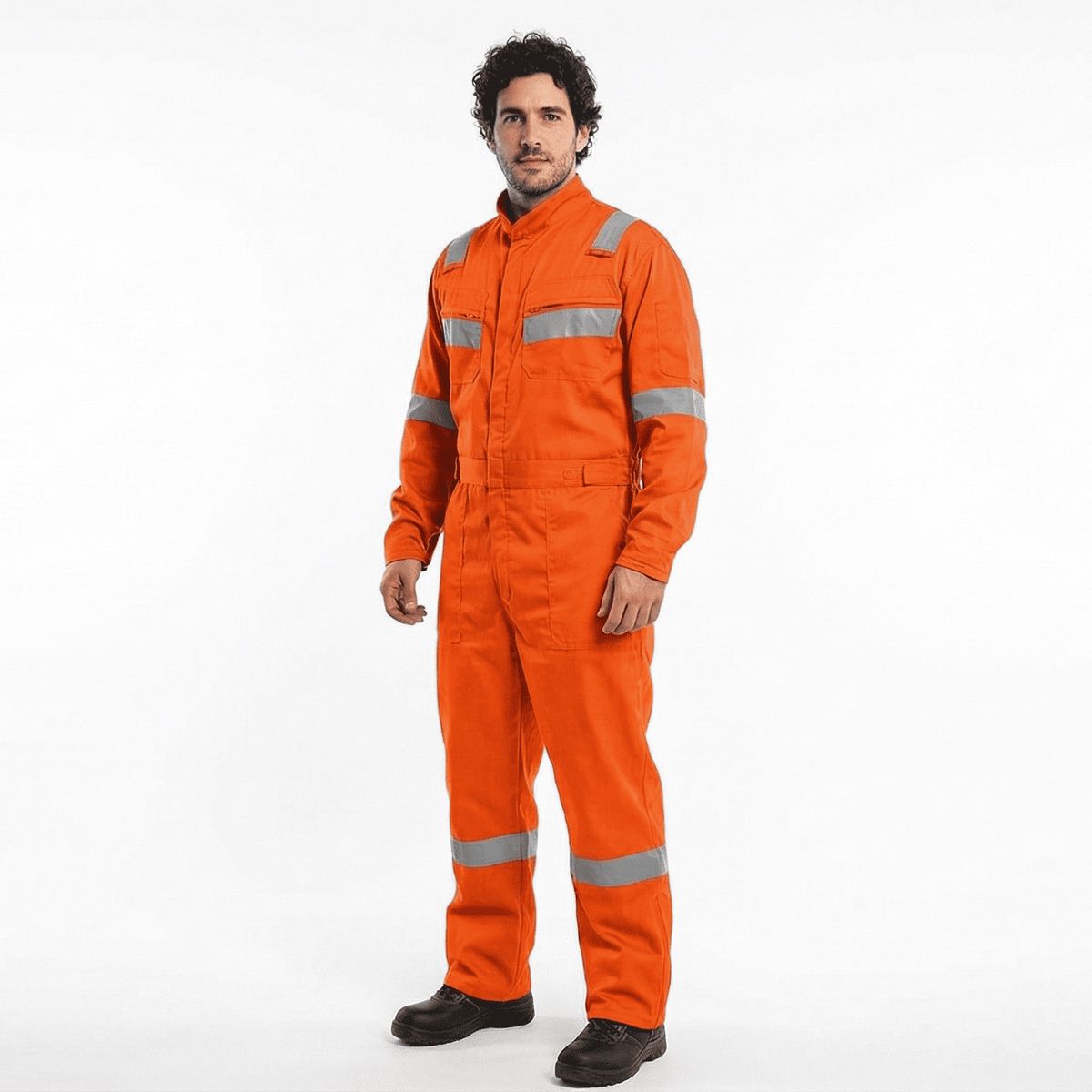 T WORLD - Overol Reflectante Gabardina Hombre Alta Visibilidad Trabajo