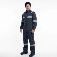 T WORLD - Overol Reflectante Gabardina Hombre Alta Visibilidad Trabajo