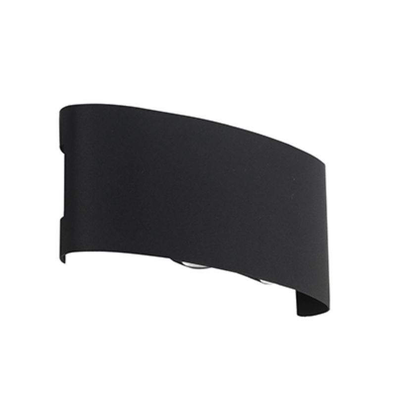 GENERICO - Aplique Led 008 2*3w Negro Ip54 Luz Calida Exteriores Want