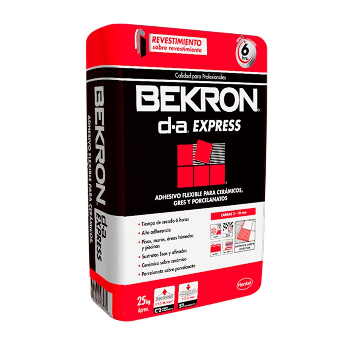 GENERICO - BEKRON DA EXPRESS - Adhesivo Cerámico, saco 25 kg