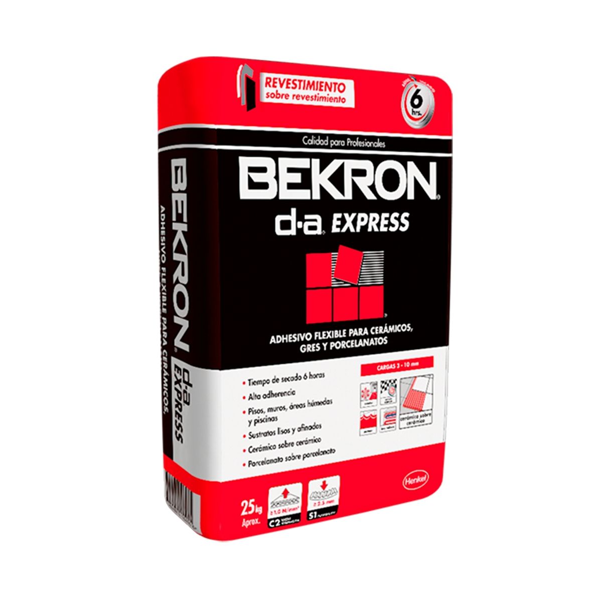 GENERICO - BEKRON DA EXPRESS - Adhesivo Cerámico, saco 25 kg