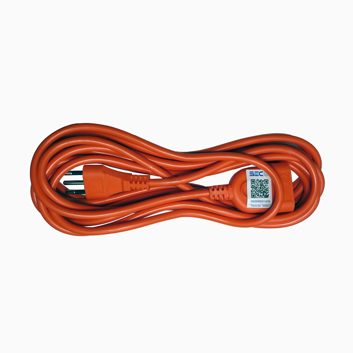 MACROTEL - Alargador Eléctrico Naranjo 5 Mts Macrotel - Sello Sec