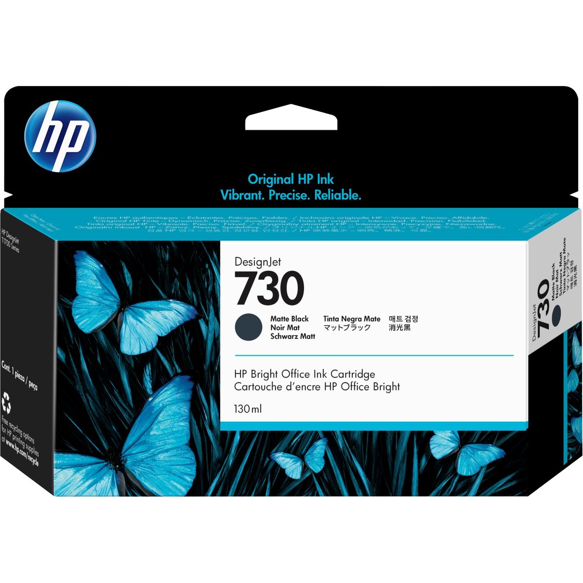 HP - Cartucho de Tinta HP 730 DesignJet P2V65A 130 ml Negro Mate HP