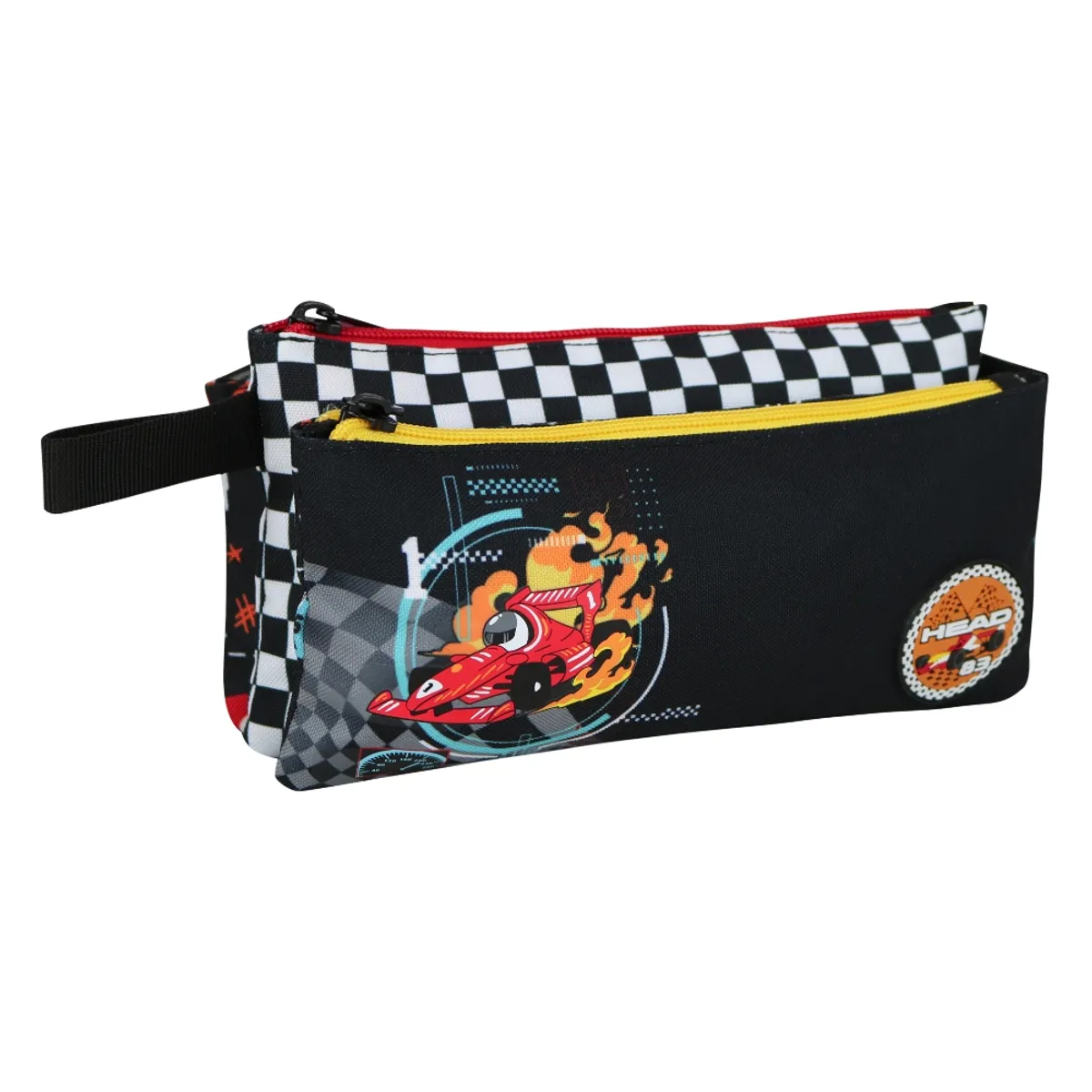 HEAD - Estuche Escolar Celerio Race Car Negro Head