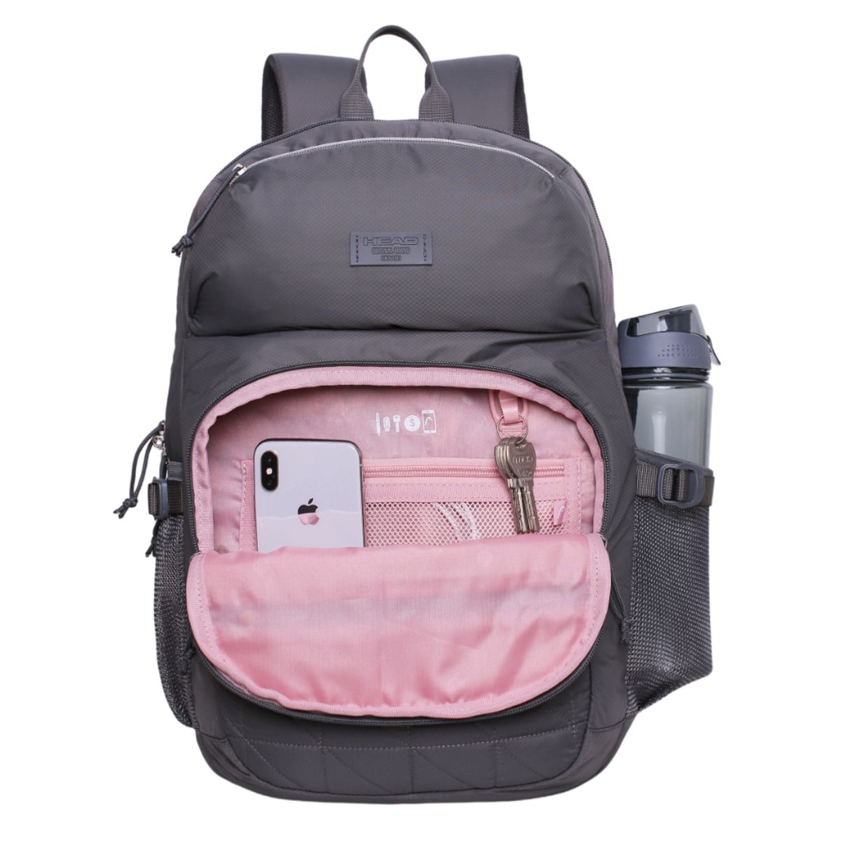 HEAD - Mochila Microfibra New Tesla Gris Oscuro Head