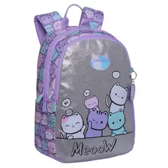 HEAD - Mochila Escolar Bionica Gatos Pastel Lila
