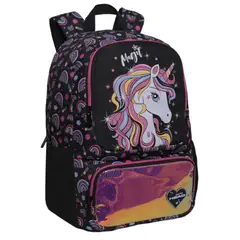 HEAD - Mochila Infantil Mujer Dance Unicornio Arcoiris Negro