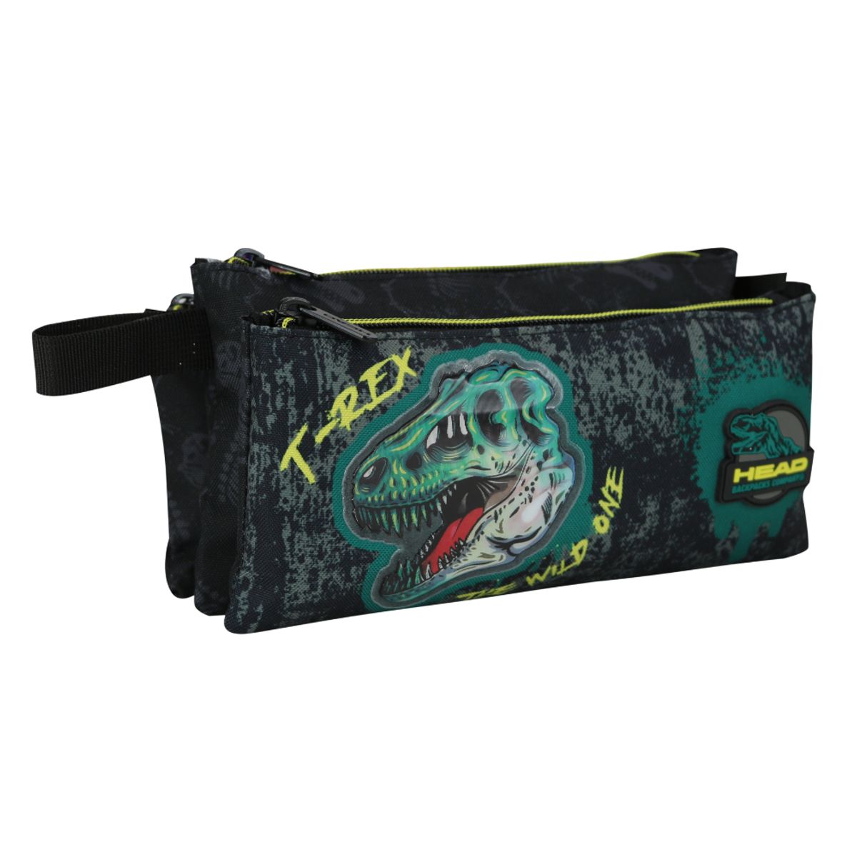 HEAD - Estuche Escolar Celerio Dino 3D Negro Head