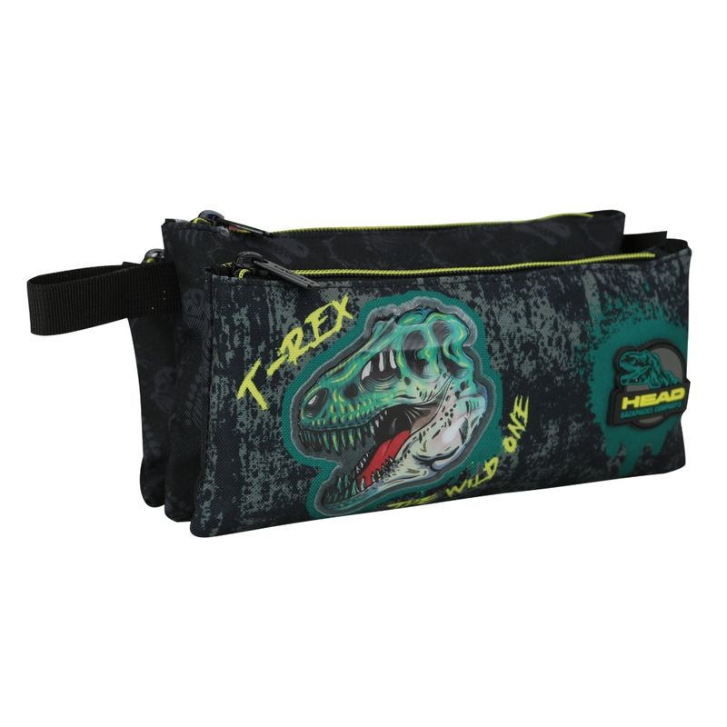 HEAD - Estuche Escolar Celerio Dino 3D Negro Head