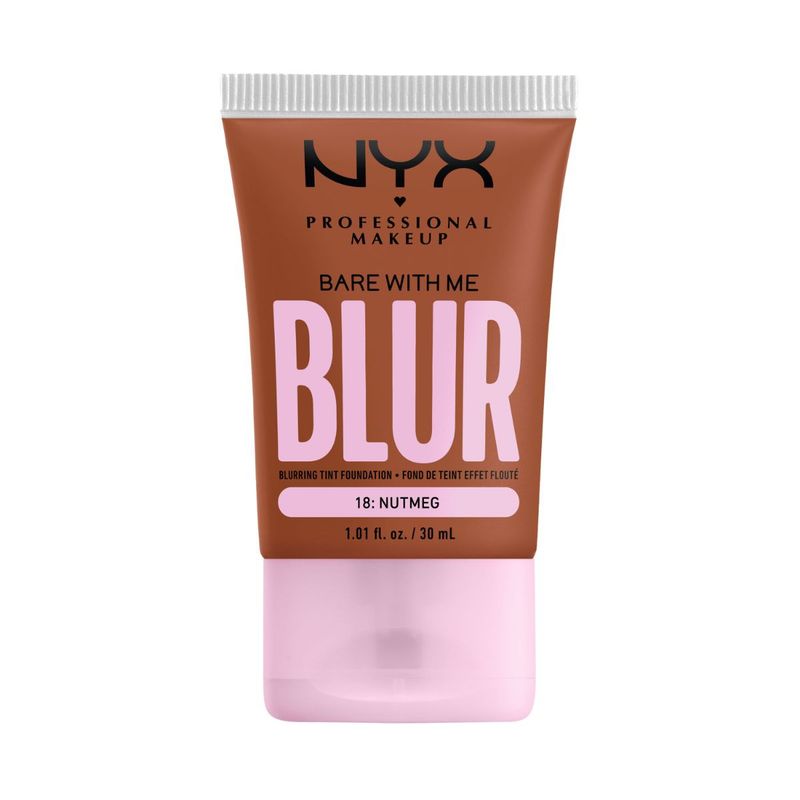 NYX - Base de Maquillaje Bare With Me Blur Nutmeg T18 NYX.