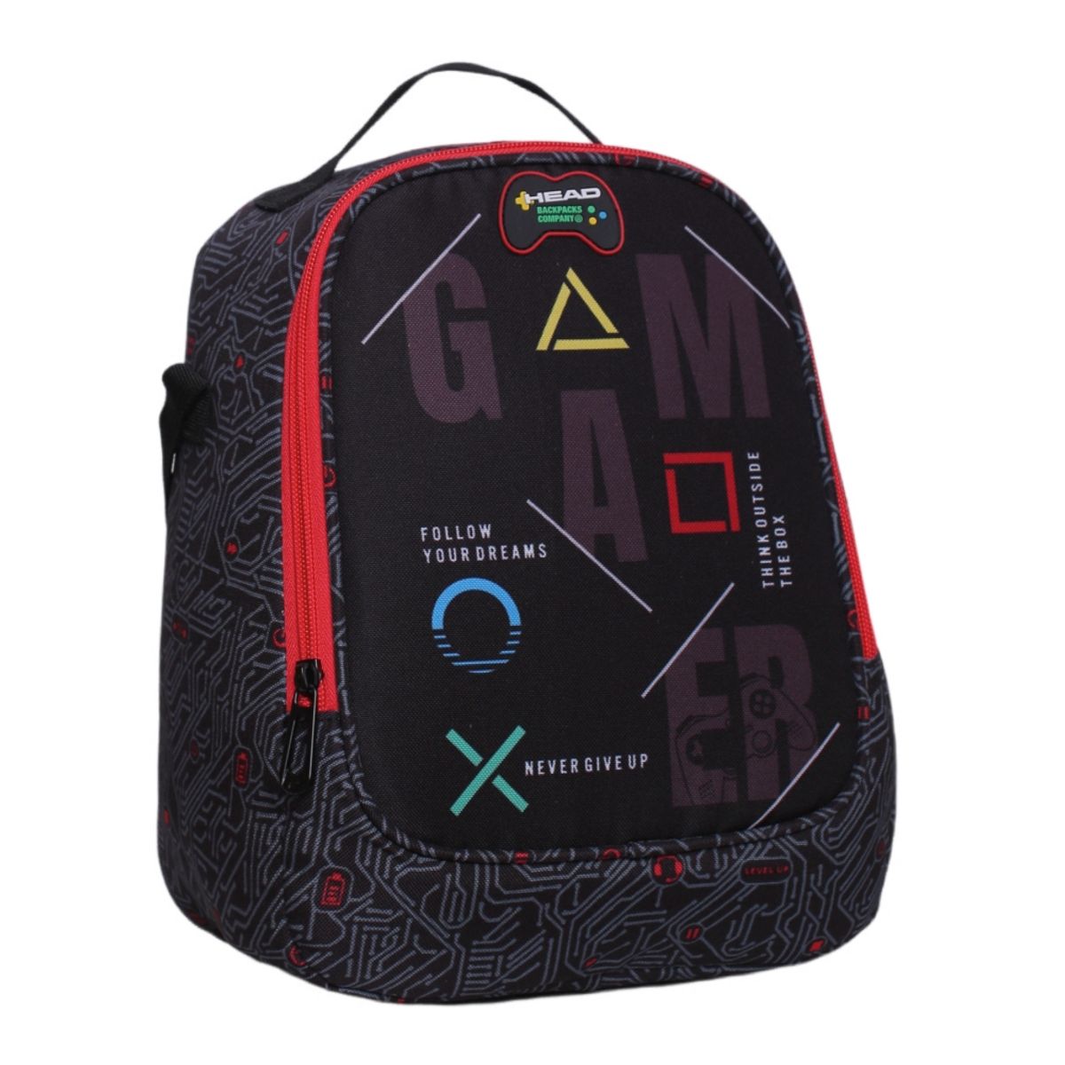 HEAD - Lonchera Térmica Grey Gamer Negro Head