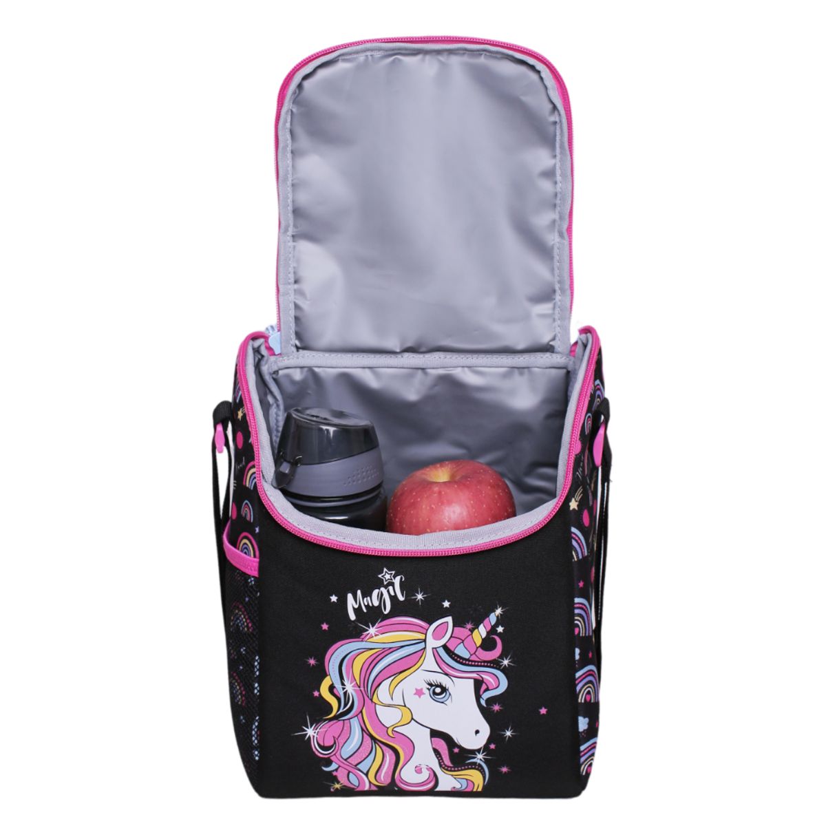 HEAD - Lonchera Térmica Greenland Unicornio Arcoiris Negro Head