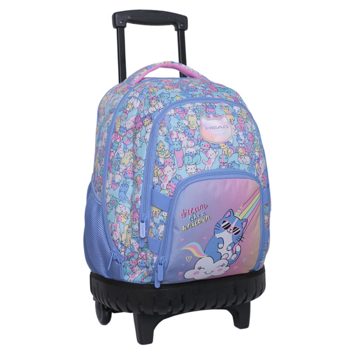 HEAD - Mochila Ruedas Infantil New Kodiac Cutie Cat Lavanda Head
