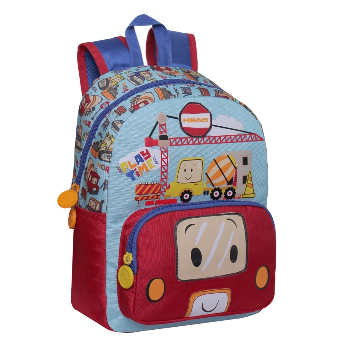 HEAD - Mochila Infantil Pop Trucks Celeste Head