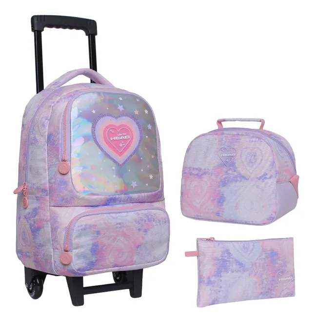 HEAD - Pack Bakan Escolar Tie Dye Heart Lila Head