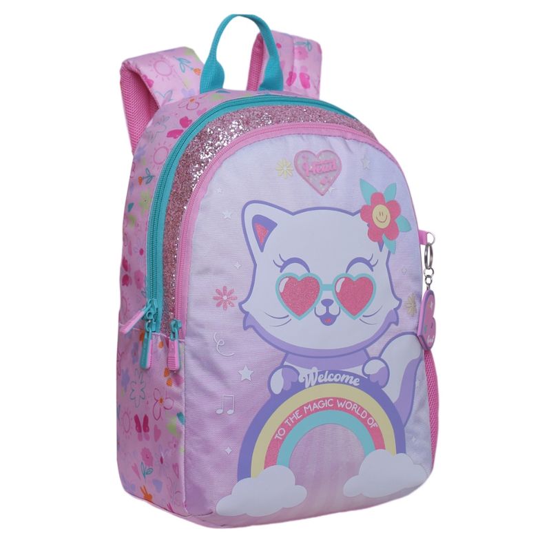 HEAD - Mochila Escolar Bionica Cat Rainbow Rosado Head