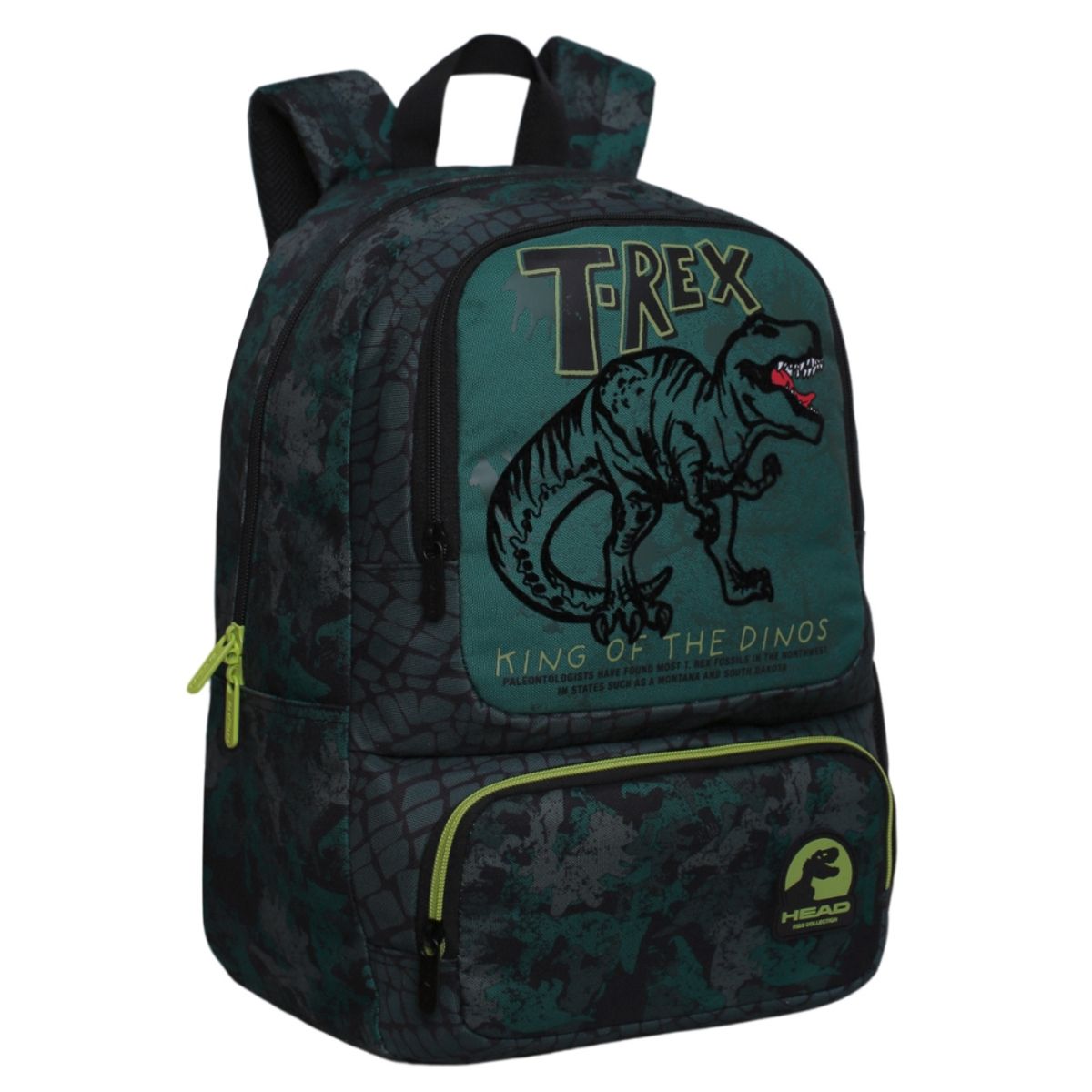 HEAD - Mochila Infantil Niño Dance T-Rex Velvet Verde Head