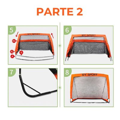 Imagen 2 del producto Arco De Fútbol Plegable Portería Portátil Juguete Para Niños