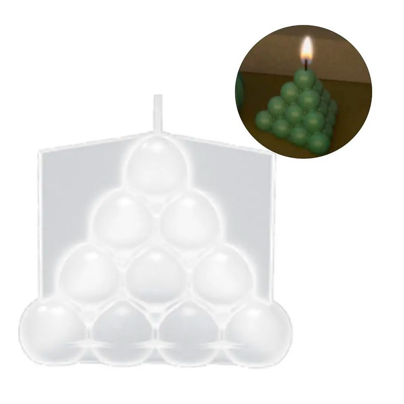 GENERICO - Molde De Silicona Para Velas Y Jabones Con Forma De Pirámide