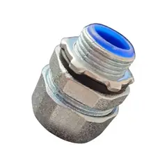 STANFORD - Pack 10 Conector Metálico Recto Para Flexible Metálico 20mm