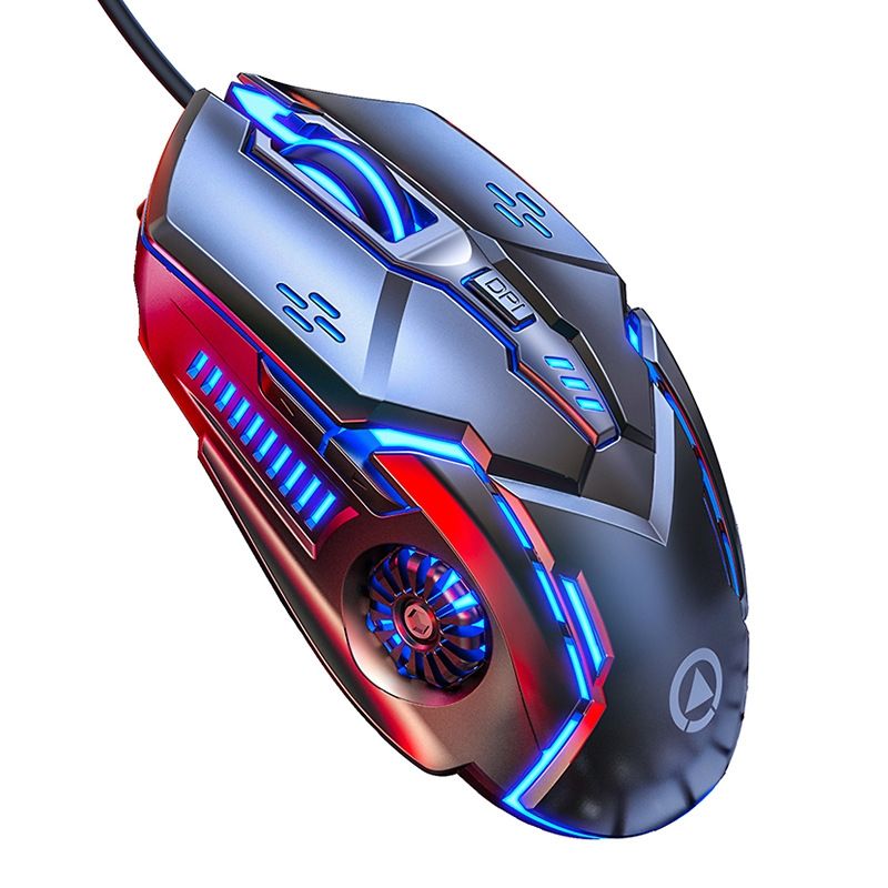 CRUSEC - Mouse Gamer Raton 6D Ergonómico USB Optico Para Juegos