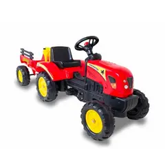 KIDSCOOL - GO KART TRACTOR CON CARRO ROJO - - 3001
