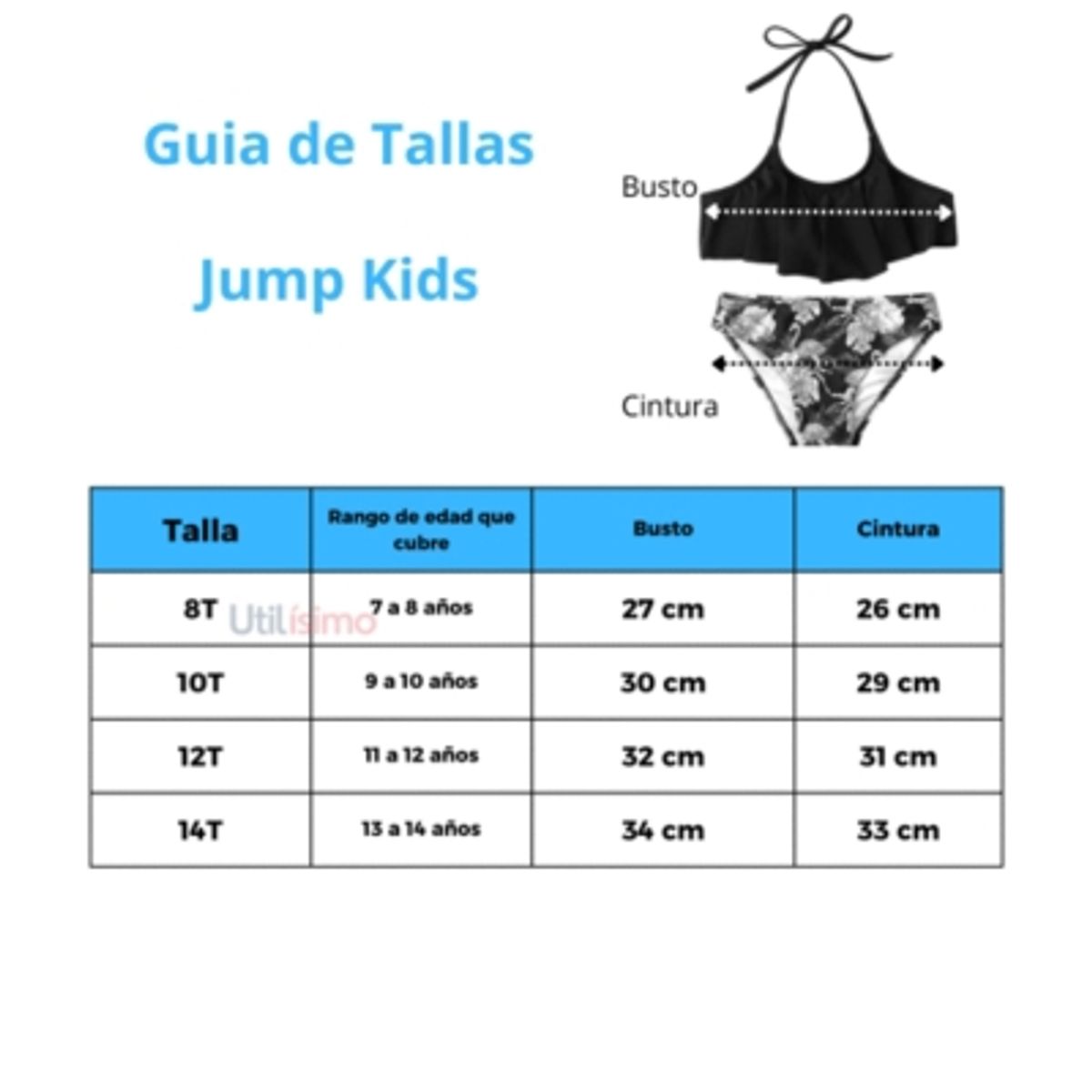 JUMP KIDS - Traje de Baño 2 piezas Bikini Flores Niña Jump Kids Surtido.