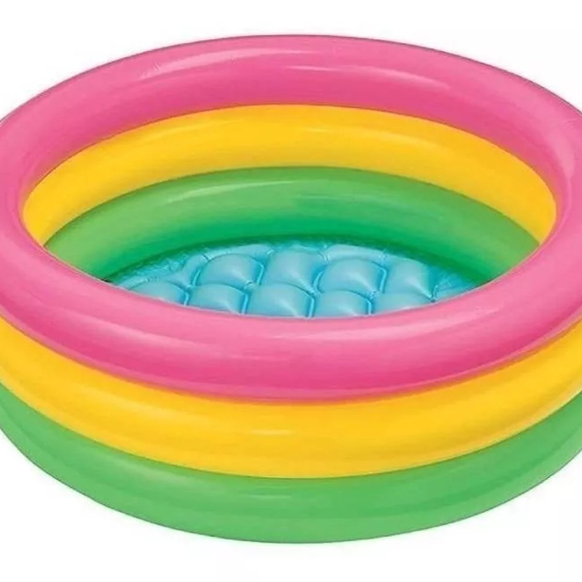 GENERICO - Piscina Inflable Redonda 86cm X 25cm Rosa Amarilla Y Verde