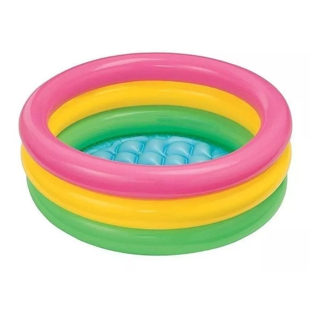 GENERICO - Piscina Inflable Redonda 86cm X 25cm Rosa Amarilla Y Verde