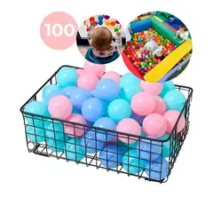 GENERICO - 100 Pelotas Plásticas Colores Para Piscina Corral 5.5cm