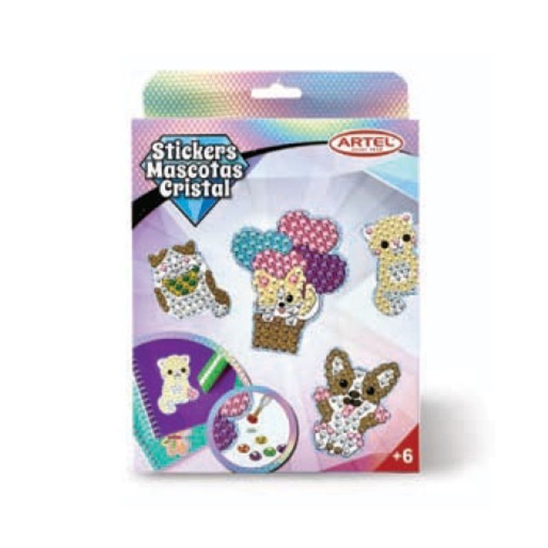 ARTEL - Set Pinta con Diamantes Stickers Mascotas