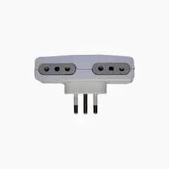 MACROTEL - Adaptador Eléctrico / Enchufe 4 Tomas - - Sello Sec