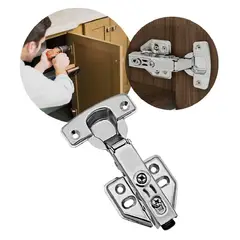 GENERICO - Bisagra Recta Reten Cierre Suave Para Muebles