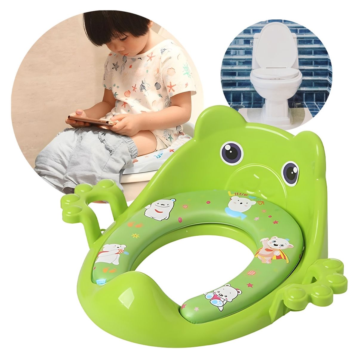 GENERICO - Asiento Adaptador Para Inodoro Wc Entrenamiento Niños Niñas