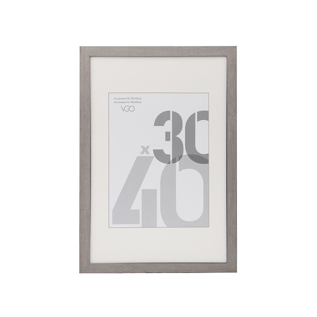 VGO - Marco MDF con paspartu 40x60 /sin paspartu 60x80 Nat