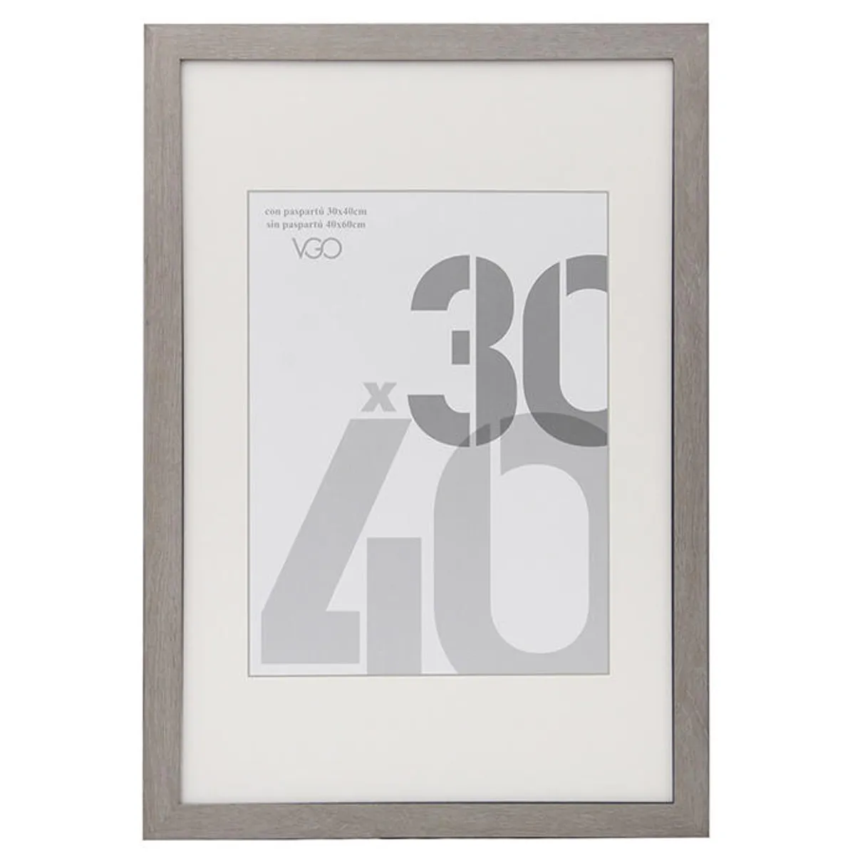 VGO - Marco MDF con paspartu 50x70 /sin paspartu 70x100 Nat