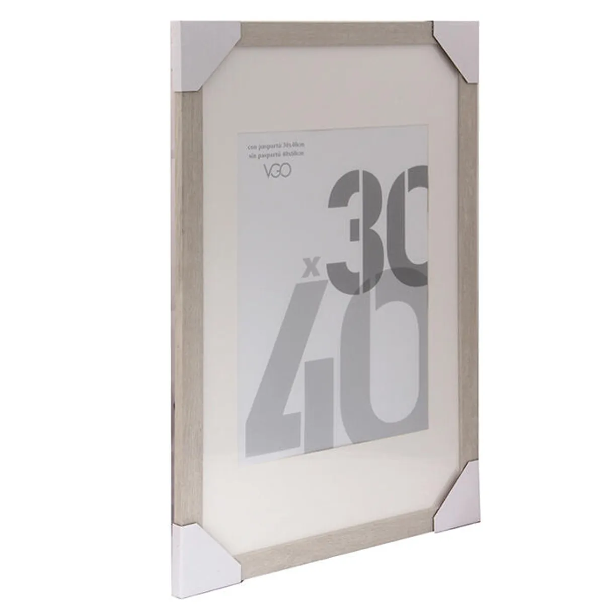 VGO - Marco MDF con paspartu 50x70 /sin paspartu 70x100 Nat