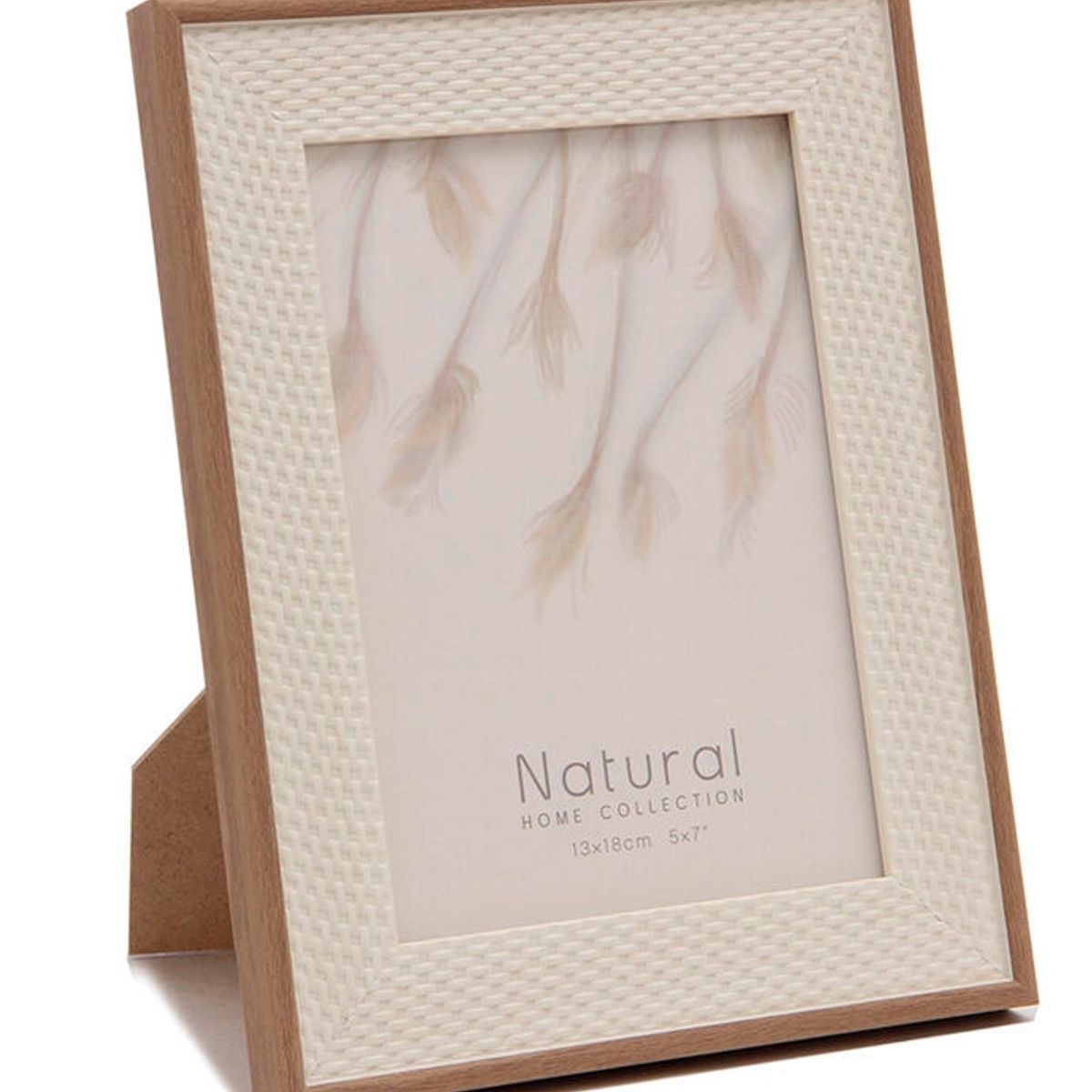 VGO - Marco plastico simil ratan 10x15 Café