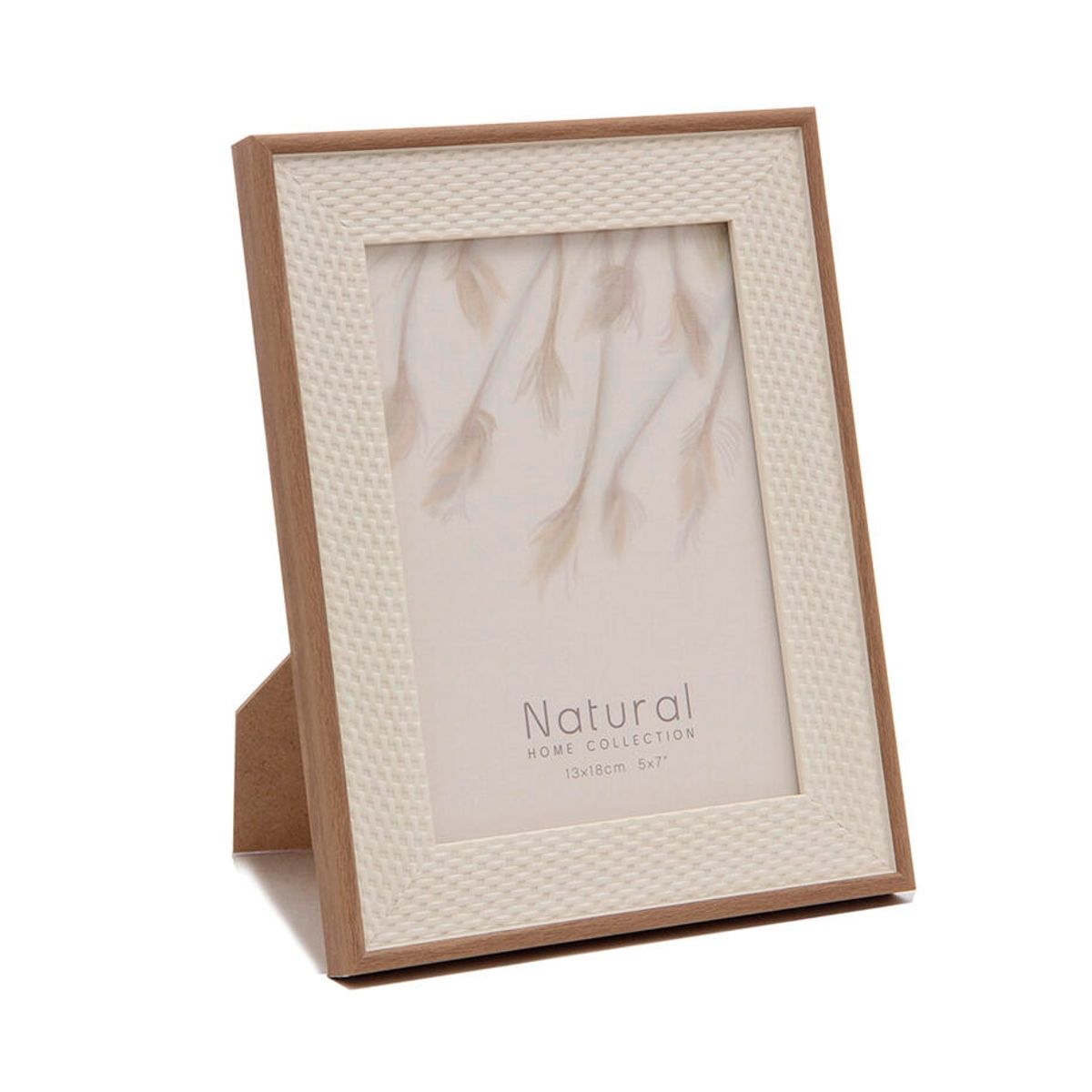 VGO - Marco plastico simil ratan 10x15 Café