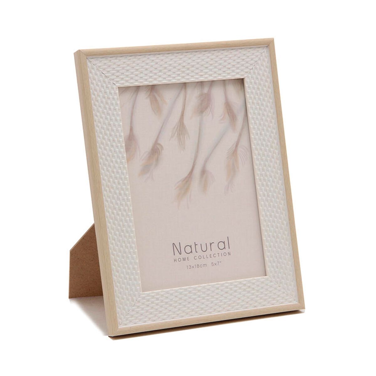 VGO - Marco plastico simil ratan 15x20 Natural