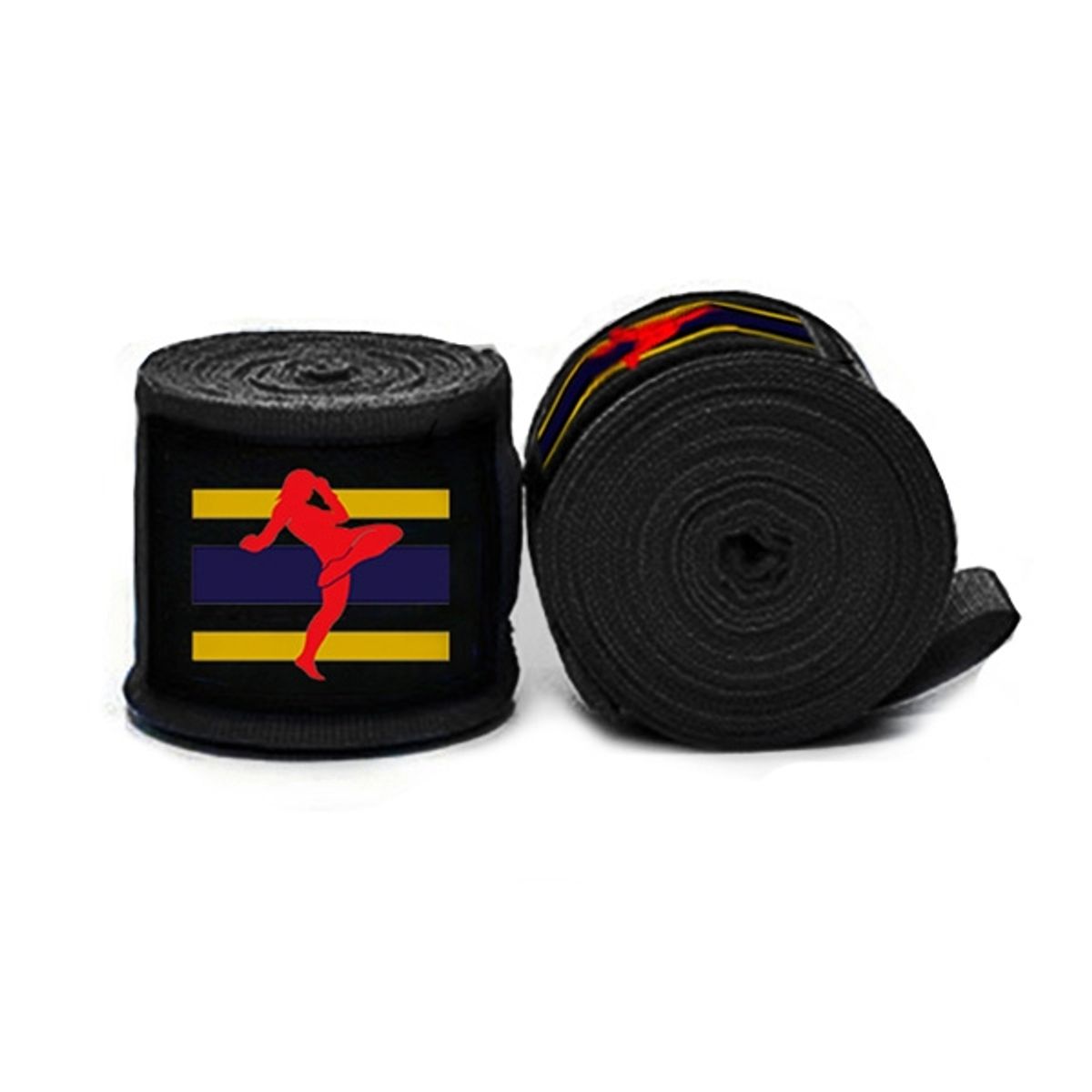 GENERICO - Vendas Boxeo - Par - Wraps 5cm X 25mt - Negras - Poliéster