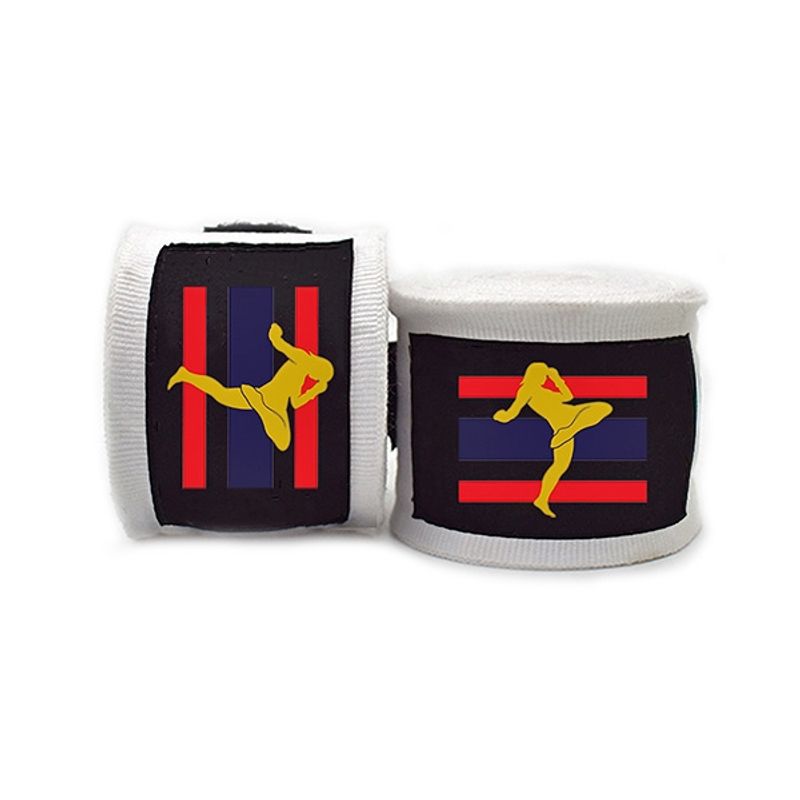 GENERICO - Vendas Boxeo - Par - Wraps 5cm X 25mt - blancas - Poliéster