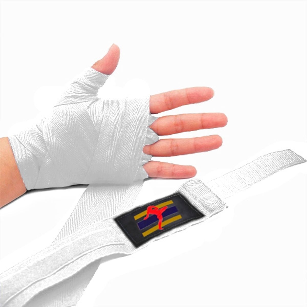 GENERICO - Vendas Boxeo - Par - Wraps 5cm X 25mt - blancas - Poliéster