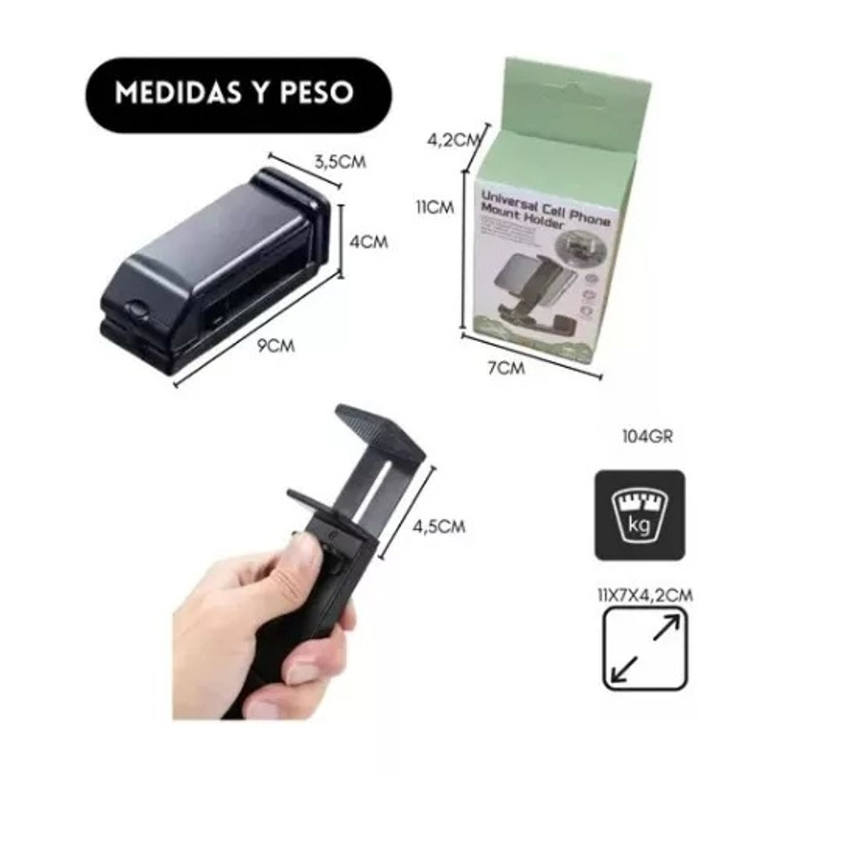 GENERICO - Soporte Celular Avión Viajes Maleta Rotación 360°