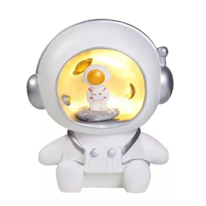 GENERICO - Lampara De Astronauta Con Alcancía Luz Nocturna Led Hadas SG103585