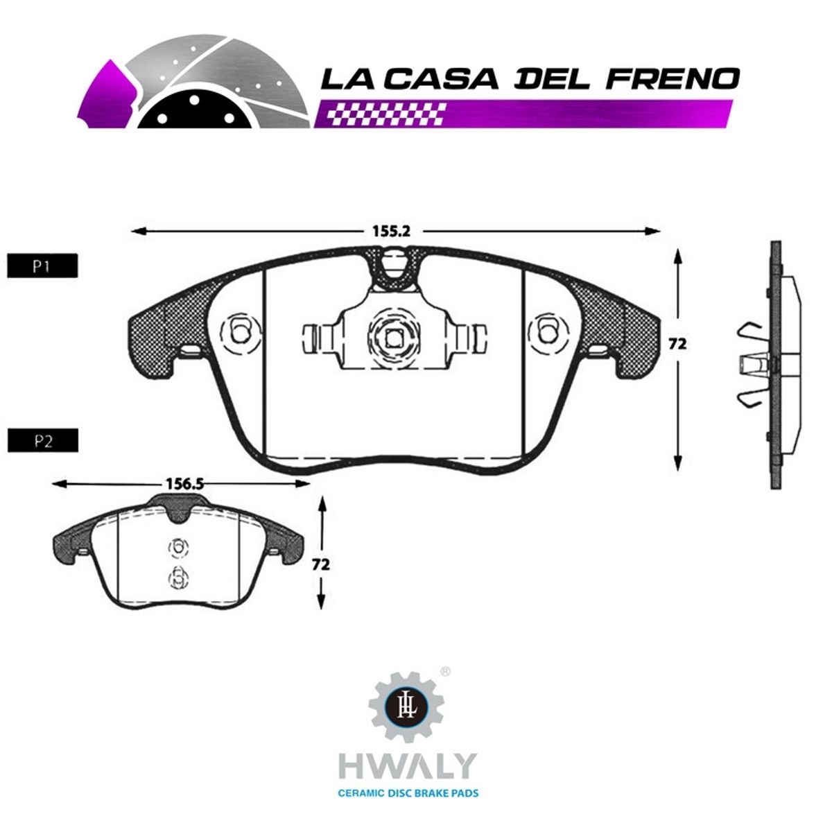 VOLVO - Pastilla de Freno Delantera Volvo S60 II 2.0 2016-2020