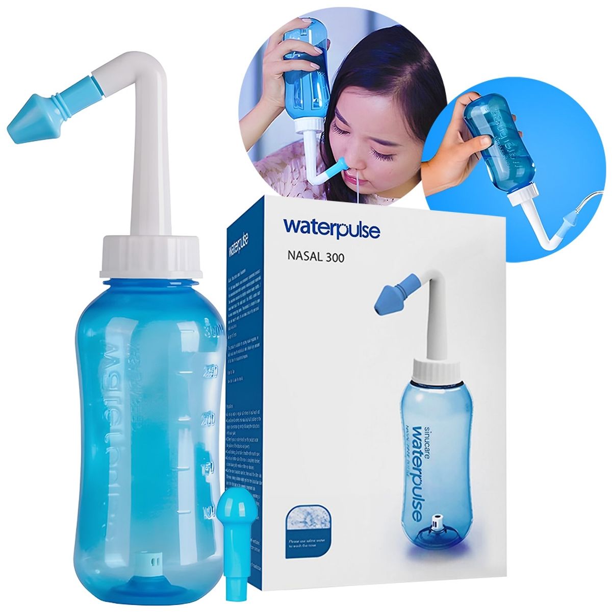 GENERICO - Limpiador Nasal Irrigador Lavado Rinitis Sinusitis 300ml.