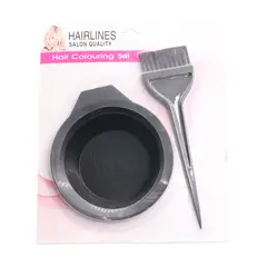 COSMETICAVAL - Kit Pocillo y Brocha para Coloración Tintura Peluquería.
